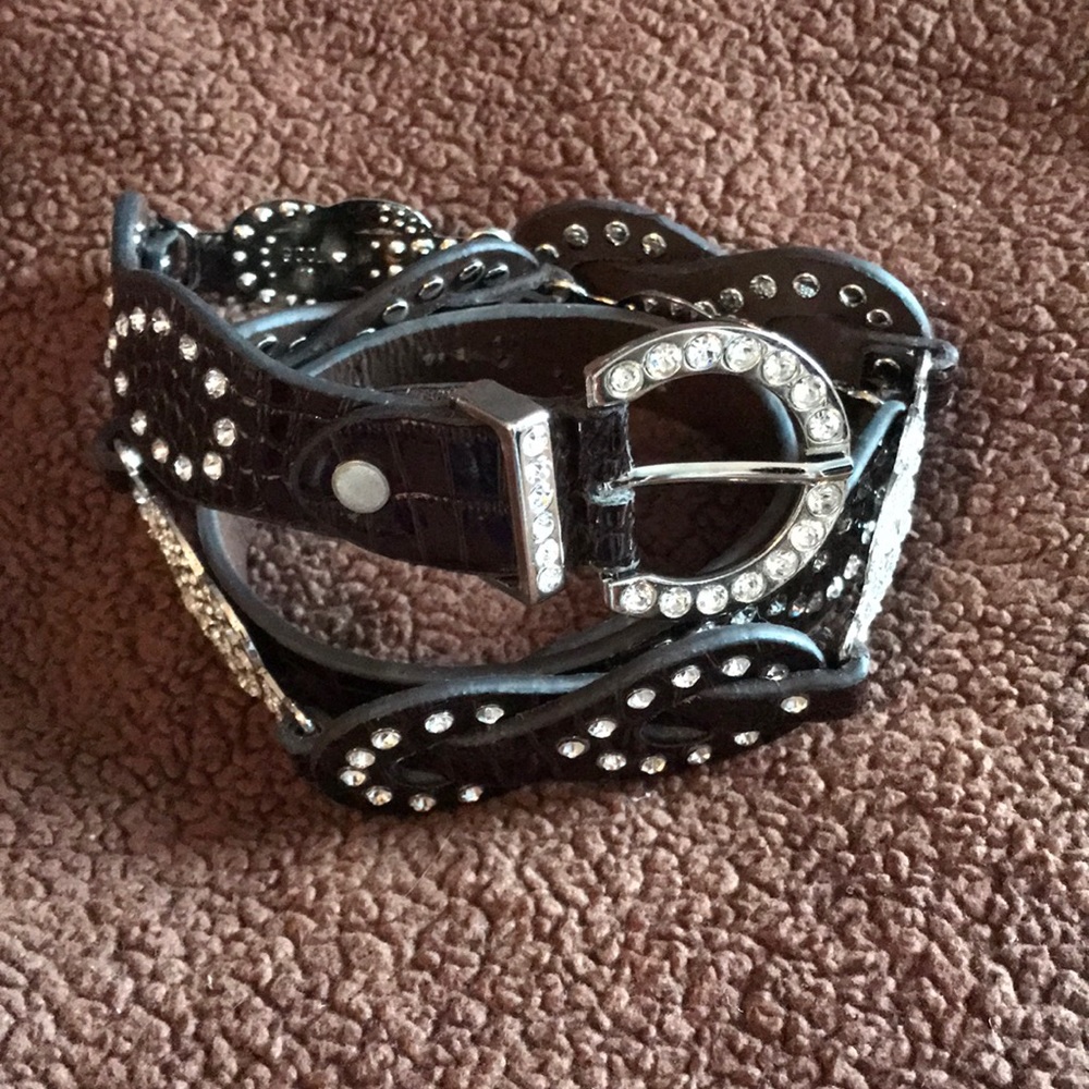 Rhinestone Embellished Belt
